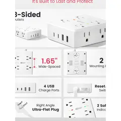 GENERICO - Multitoma Superdanny 8 Tomas Con Cable 3 M Sdcp04