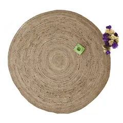 GENERICO - ALFOMBRA DECOGHAR NATURAL YUTE REDONDA 1.50 X 1.50 M IC12606