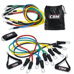 DEPORTES CBM - Bandas Elasticas Kit Teratubos Set X11 accesorios