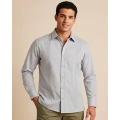 OSVITH - Camisa Guayabera Manga Larga