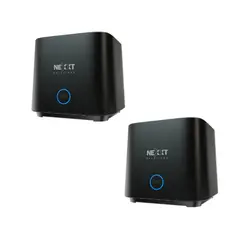 NEXXT SOLUTIONS - Pack x2 Router Nexxt Bolt Ac1200, Wi-fi 5, Tecnología Mesh, Compatible Google Home Alexa Siri