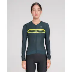 GW - Camiseta Manga Larga 2 and 1 Gris Amarillo Neón