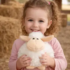 INFANTILES CAJUROMIX - Peluche Granja Encantador Oveja Ideal Para Ti