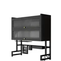 GENERICO - Escurridor de Platos Doble Nivel con Tapa para Gabinete Cocina