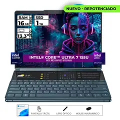Lenovo - PORTATIL YOGA INTEL CORE ULTRA 7 16GB RAM 1TB SSD DOBLE PANTALLA 13.3'' OLED TOUCH