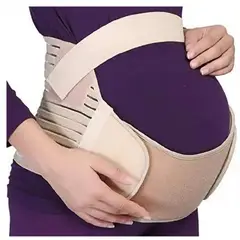 GENERICO - Faja de Embarazo con Soporte Lumbar y Abdominal Ajustable Alivia Dolor y Mejora Postura