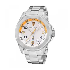 NAUTICA - Reloj Para Hombre Plateado Naptbs210