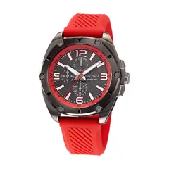 NAUTICA - Reloj Para Hombre Rojo Naptcs223