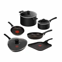 IMUSA - Batería de Cocina Titanium Force 9 Piezas Antiadherente