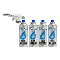 GENERICO - Soplete De Gas Butano 4 Tanques Reparaciones Profesional