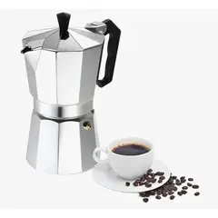 GENERICO - Cafetera Moka Italiana Aluminio de 9 tazas (450ml)