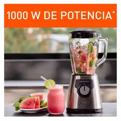 IMUSA - Licuadora Ultraforce +, 2 velocidades, 1000W, Vaso de Vidrio 2.2L