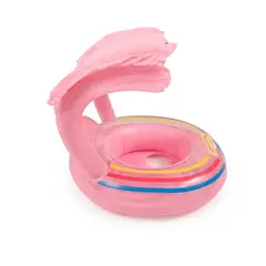 GENERICO - Flotador Bebé Con Techo Parasol Y Asiento Seguro Antivuelco