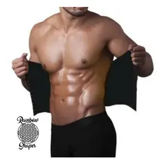 RAINBOW SHAPER - Cinturilla Termica Broches hombre Gimnasio Reductora Termica Talla XL
