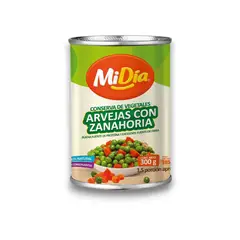 GARABATOS - Arveja Con Zanahoria Mi Dia Lata Lata X300gr
