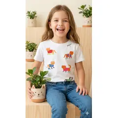 MANO SAGRADA - CAMISETA FASHION CATS MINI (ENTREGA 6 DÍAS HÁBILES)