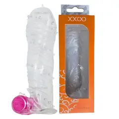 GENERICO - Funda Pene Vibradora Con Extensión Condón Estimulaclítoris