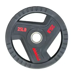 FITNESS MARKET - Disco Olimpico Fitness 25 LB Negro Uso Deportivo