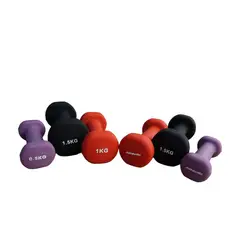 FITNESS MARKET - Set de Mancuernas Fitness Neoprene Dumbbell Negro Gym