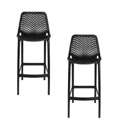 DISTRIONLINE - Set X2 Butacos de Barra Berlin Dos Niveles Polipropileno 65 cm