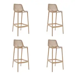 DISTRIONLINE - Set X4 Butacos de Barra Berlin Dos Niveles Polipropileno 65 cm