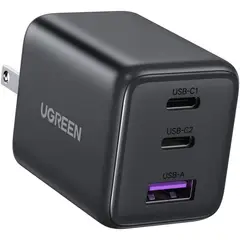 UGREEN - Cargador 30W USB-C GaN II de 3 Puertos – Carga Rápida Compacta