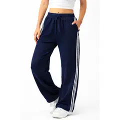 YOGA & GYM - Jogger Deportivo De Pierna Recta Con Franjas Laterales