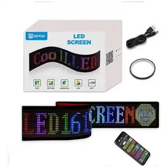 GENERICO - LETRERO DE OJOS LED PROGRAMABLE PARA AUTO