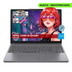 LENOVO - PORTATIL INTEL CORE I5-13420H 24GB RAM 512GB SSD PANTALLA 15.3 WUXGA TACTIL