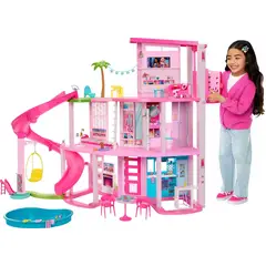 BARBIE - Dreamhouse Casa De Los Sueños Set De Juego Color Rosa