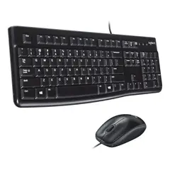 LOGITECH - COMBO TECLADO Y MOUSE ALAMBRICO MK120 CORDED
