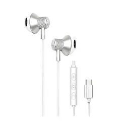 ARGOM TECH - Auriculares Argom Con Cable Ultimate Sound Aura Usb Tipo C Blanco
