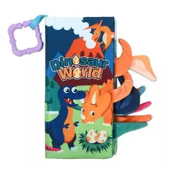 TIENDITA DEL BEBE IMPORTADORA MC - Libro Estimulación Temprana Bebes Niños Juguete Sensorial Dinosaurio REF66531A-1