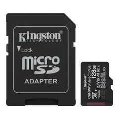 KINGSTON - Memoria Micro SD 128GB Canvas Select Plus 150MBs A1 C10 U1 V10 Android + Adaptador SD