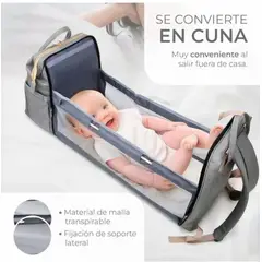 GENERICO - Pañalera Morral Con Cambiador Multifuncional Salmon