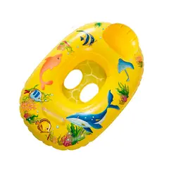 GENERICO - Flotador Inflable Barca Con Asiento Bebé Diseño Marino