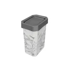 ESTRA - Papelera Estrabins Vaivén 10Lt 4-1039103-Gris Marmol