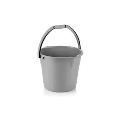 ESTRA - Balde Plástico 10 Lt Ecológico Multiusos 4-1046471-Gris