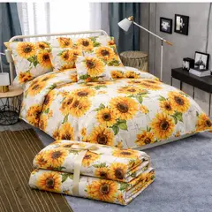 SIRENITAS - Edredón Cubrelecho Colcha Doble diseño cama Sencilla Semi Doble Queen King Margaritas