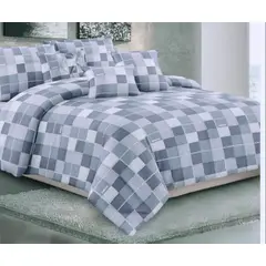 SIRENITAS - Edredón Cubrelecho Colcha Doble diseño cama Sencilla Semi Doble Queen King Gris