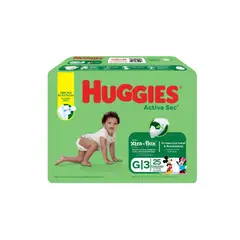 HUGGIES - Pañales Active Sec Etapa 3 x25