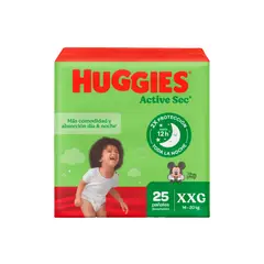 GENERICO - Pañales Huggies Active Sec Etapa 5 x25