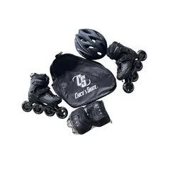 CHICOS - PATINES BOTA RIGIDA TALLAS 32-33-34-35-36 SEMIPROFESIONALES CON TORNILLERIA PROFESIONAL + KIT + BOLSO