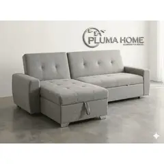 PLUMA HOME - NUEVO LANZAMIENTO ** Sala Versalles - Chaise Longue - Gris Plata