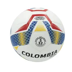 KHAN PRO - Balón de Fútbol Para Entrenamiento School Colombia Khanpro 5 - Terreno Liso
