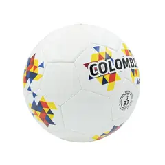KHAN PRO - Balón de Fútbol Para Entrenamiento School Colombia Bríllate Khanpro 5 - Terreno Liso
