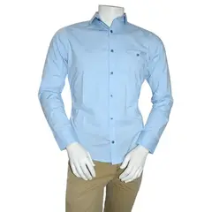 GENERICO - Camisa Slim Manga Larga Hombre Popelina Strech