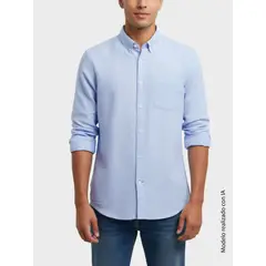 ARTURO CALLE - Camisa Unicolor Manga Larga para Hombre