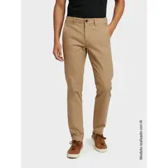 ARTURO CALLE - Pantalón Chino Slim Unicolor Para Hombre