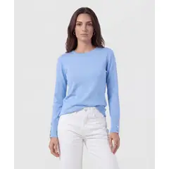 PATPRIMO - Saco Para Mujer Cuello Redondo Color Azul Marca #30330678